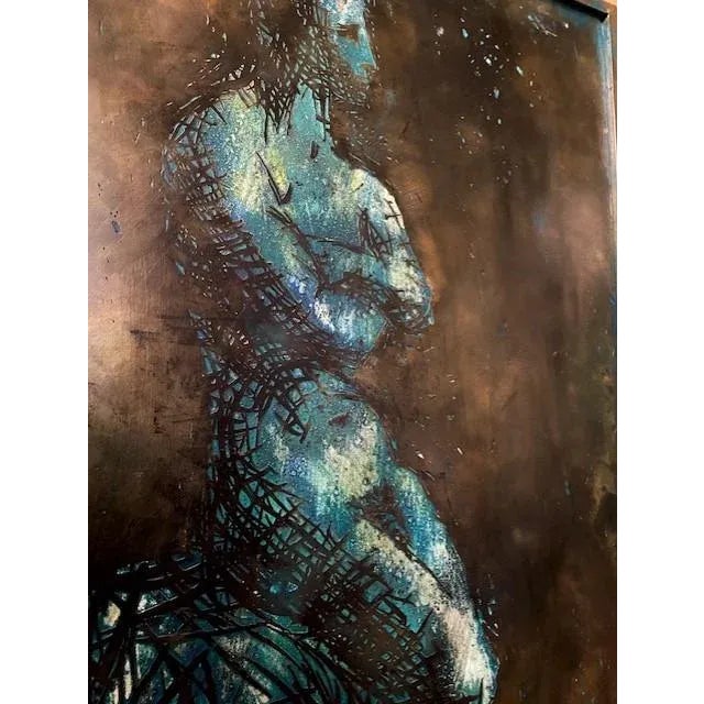 Modernist Wall Plaque in the Style of Philip and Kelvin LaVerne For Sale - Image 4 of 12