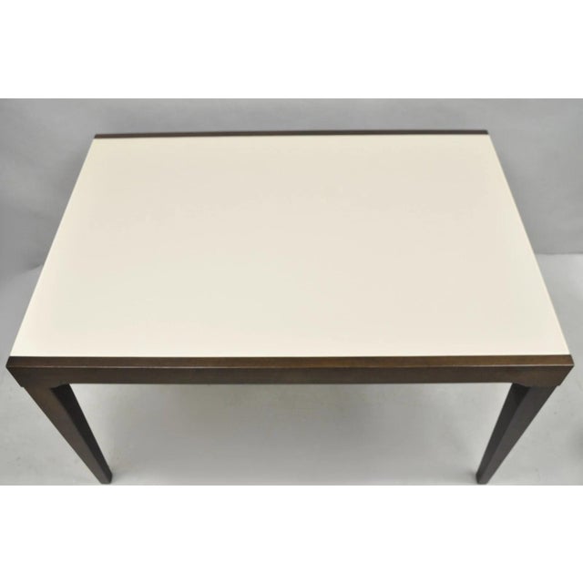 Brown Calligaris S.p.A Italian Modern Extendable Glass Top Dining Table W/ Hidden Leaf For Sale - Image 8 of 17