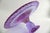 1990s Fire & Light Neodymium Lavender Glass Cake Plate, Signed For Sale - Image 9 of 14