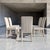 Set of Six 1980s Postmodern Sculptural Dining Chairs in Textured Cream Fabric For Sale - Image 14 of 18