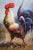 Impressionist Country Farmhouse Rooster Portrait Oil Painting on Canvas For Sale - Image 4 of 13