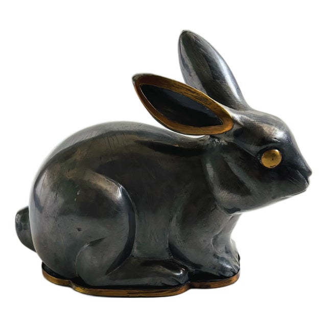 Pewter Rabbit Box by Neiman Marcus For Sale