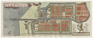 Antique Map of Batavia in Indonesia, 1782