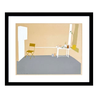 Alex Katz, Gray Interior, Rare Hand Signed Screen Print, Edition 8/50, Framed, 1968 For Sale
