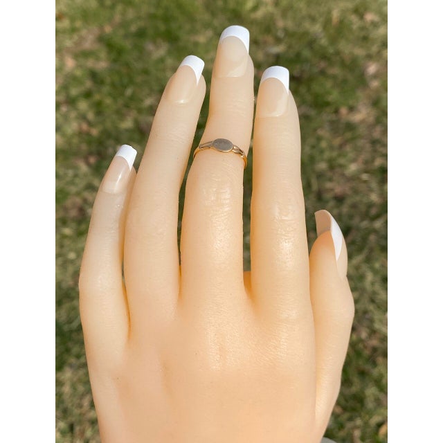 The Baba: Child's Antique Yellow Gold Signet Ring For Sale - Image 9 of 10