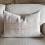 2020s Pillow Made from Antique French White Grain Linen For Sale - Image 5 of 7