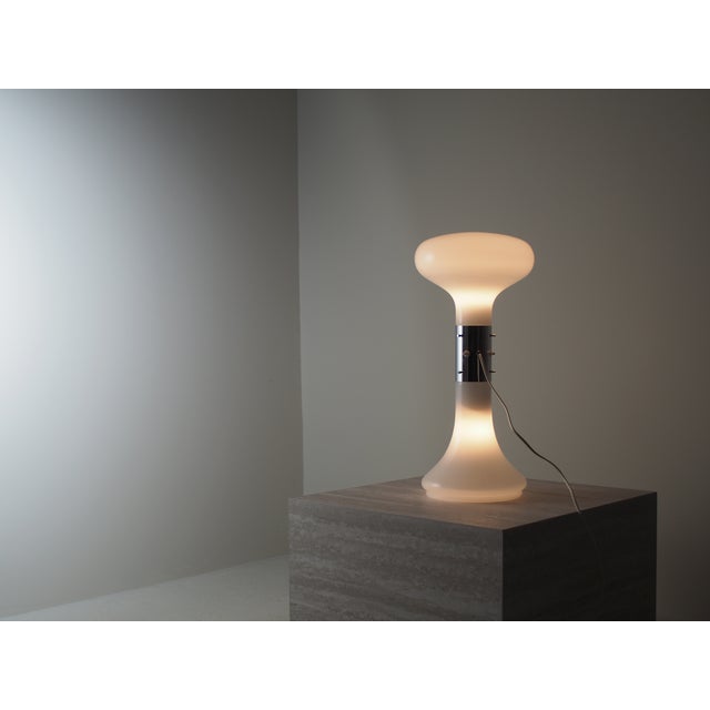 1970s Soffiato Glass I Numerati Table Lamp from A.V. Mazzega, Italy, 1970s For Sale - Image 5 of 11