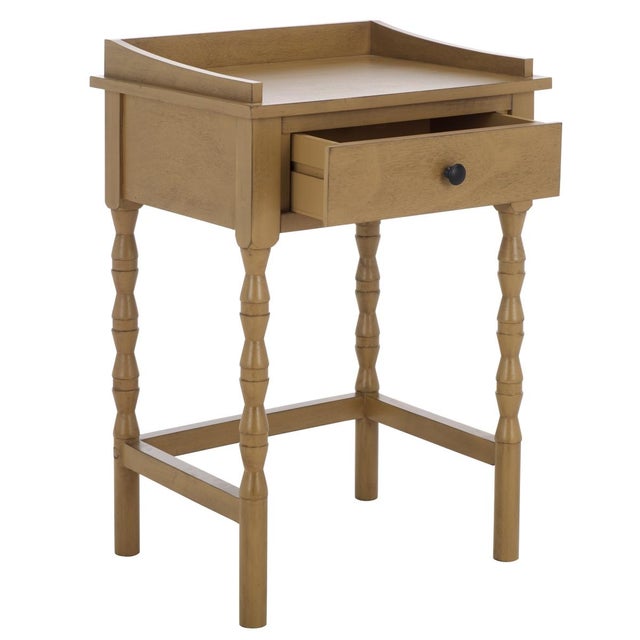 Camel Astroth Accent Table in Desert Brown For Sale - Image 8 of 10