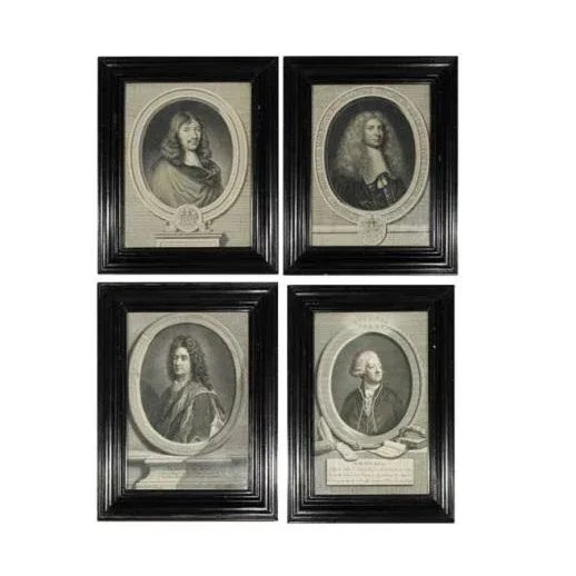 18th Century Continental Portrait Engravings, Framed - Set of 4 For Sale In Baltimore - Image 6 of 6