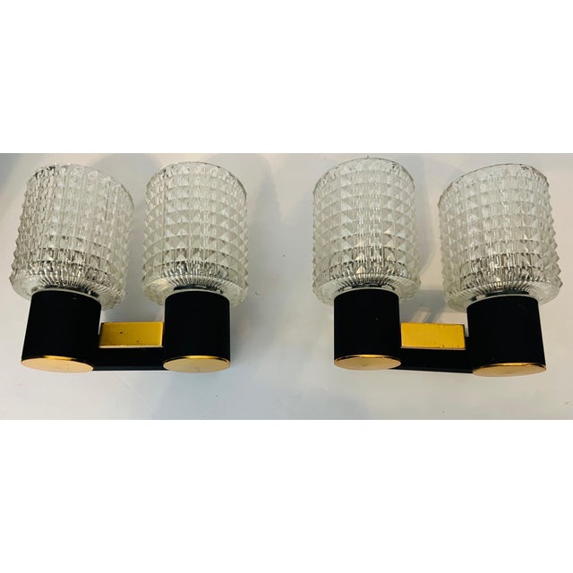 Mid-Century Modern Pair French Lunel 1960s Mid-Century Wall Lights For Sale - Image 3 of 12