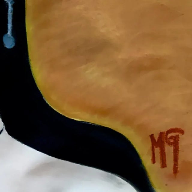 Paper 2018 “Victoria” Contemporary Expressionist Pastel Portrait Drawing on Paper by Maria Grazia Facciolà For Sale - Image 7 of 7