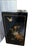 Black Vintage Chinese Asian Chinoiserie Floral Cabinet ~ Black Lacquered Side Table For Sale - Image 8 of 15