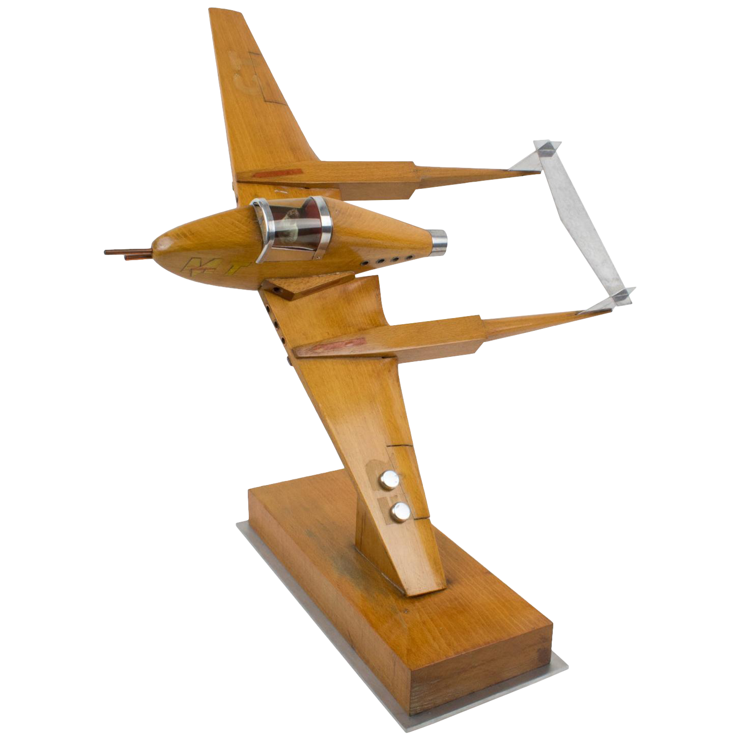 large wooden airplane