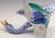 Mid-Century Modern Vintage MCM Herend Squawking Goose Bird Blue Fishnet Figurine For Sale - Image 3 of 5