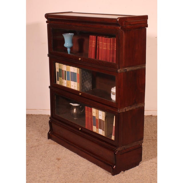 Antique Bookcase in Mahogany from Globe Wernicke, 1890s For Sale - Image 11 of 13