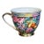 Vintage 1970’s Chinese Zhongguo Chao Cai Gilded Mille Fleur Porcelain Teacup For Sale