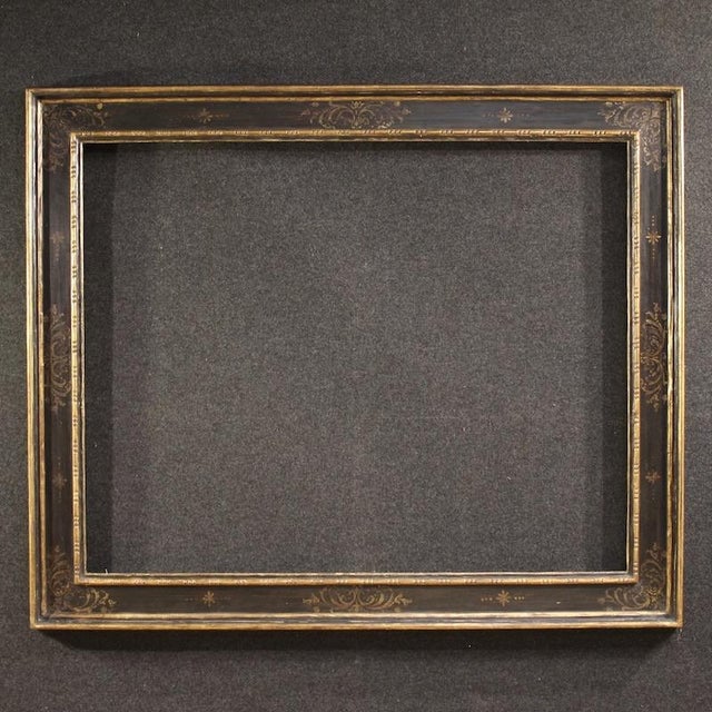 20th Century Lacquered Painted and Gilded Tuscan Frame, 1950 For Sale - Image 15 of 15