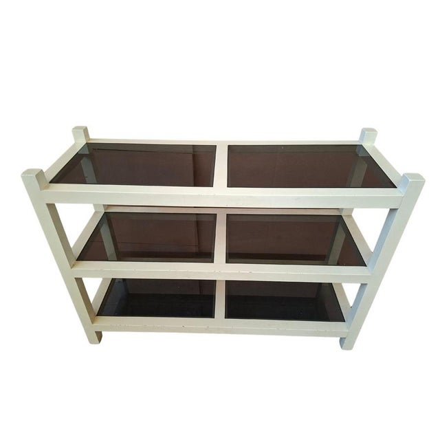 White Vintage Postmodern Bookcase, 1990s For Sale - Image 8 of 9