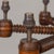 Brown 1940s Charles Dudouyt French Carved Wood Chandelier For Sale - Image 8 of 14