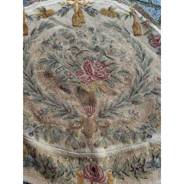 French Needlepoint Chair Cover Tapestry from Bobyrug, 1890s For Sale - Image 17 of 18