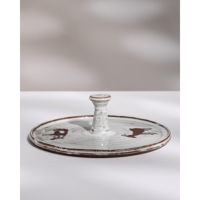 1970s Germany White Ceramic Platter For Sale - Image 13 of 15