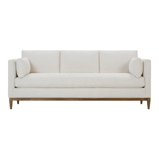 Lowel Sofa, White Linen Chairish