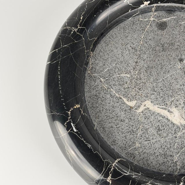 Large Black Marble Centerpiece by Angelo Mangiarotti for Up & Up, 1970s For Sale - Image 4 of 11