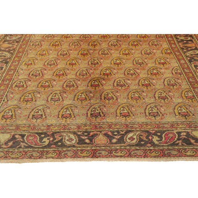 Rustic Vintage Turkish Oushak Rug - 04'09 X 07'08 For Sale - Image 4 of 10