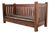 L. & J. G. Stickley Antique Mission Oak Arts & Crafts Settle Sofa or Bench, Newly Refinished For Sale
