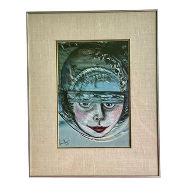 1978 “Ferris Wheel” Photo Manipulation Mixed Media Art Signed, Framed For Sale