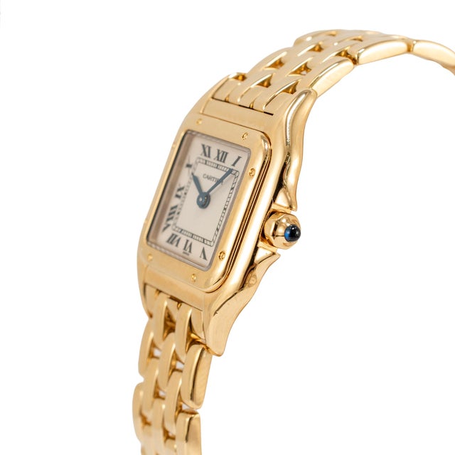 Cartier Ladies Cartier Panthere 22mm 1070 18k Yellow Gold Quartz Watch For Sale - Image 4 of 10