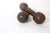 Vintage Wood Hand Weights or Dumbbells Set of Two Sports Equipment Memorabilia Dumb Bells For Sale - Image 10 of 12