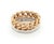 Mid 20th Century Mid 20th Century Pomellato Milano 18k Two Tone Gold Chain Style Double Stack Band Ring Size 5 For Sale - Image 5 of 6