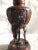Metal 1900s Bronze Chinese Table Lamp With Embossed Bird and Floral Motifs For Sale - Image 7 of 9