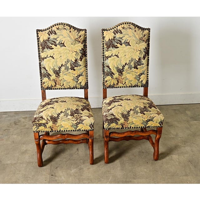 19th Century French 19th Century Set of Ten Os de Mouton Dining Chairs For Sale - Image 5 of 14