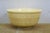 Antique American Yellowware Banded Beehive Mixing Bowl Rolled Rim Stoneware For Sale - Image 4 of 15