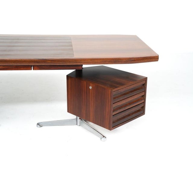 Executive Desk by Osvaldo Borsani for Tecno, Italy, 1960s This piece is attributed to the mentioned designer/maker. It has...
