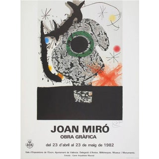 Joan Miro - Exhibition Poster - Barcelona - 1982 For Sale
