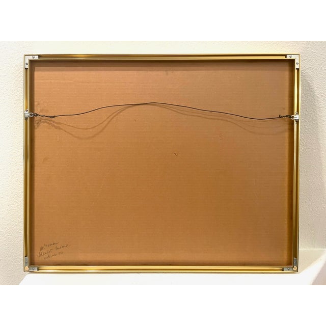 Arne Westerman Polkadot Headband Signed Watercolor Original Frame For Sale In Los Angeles - Image 6 of 7