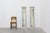 Neoclassical Silver Leaf Pier Mirrors with Ringed Columns and Cornice, Italy, 1850, Set of 2 For Sale - Image 3 of 13