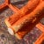 Vintage Orange Lacquered Carved Faux Bois Square Center or Side Table For Sale - Image 11 of 12
