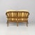 Mid-Century Modern American Rattan and Beige Floreal Fabric Sofa attributed to McGuire, 1970s For Sale - Image 4 of 18