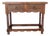 Spanish Console Table with Turned Legs and Carved Drawers, 20th Century For Sale