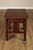 Brown Antique Mission Oak Arts & Crafts Writing Desk With Drawer And Cutout Sides For Sale - Image 8 of 18