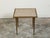 Metal Italian Midcentury Brass Coffee Table with Marble Top and Tapered Legs For Sale - Image 7 of 10