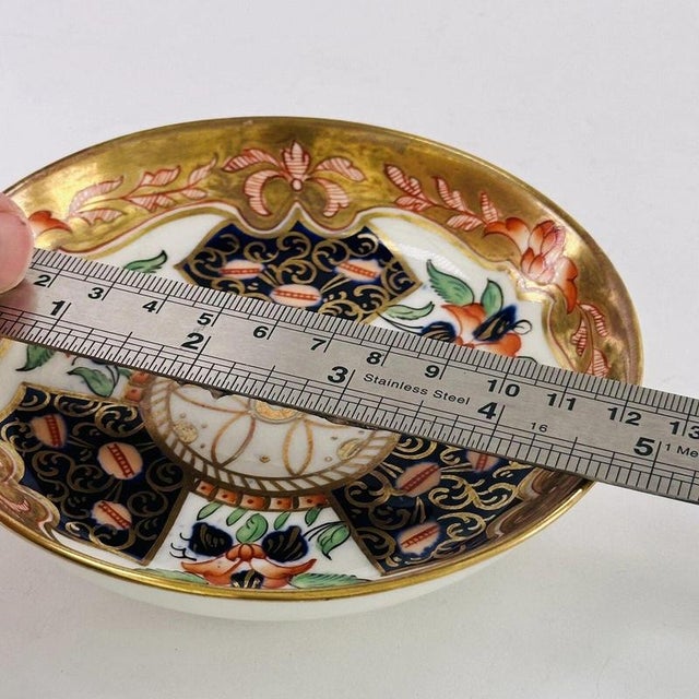 Blue Antique Pattern 710 Demitasse Cup and Saucer from Jackson & Gosling Grosvenor, 1890, Set of 2 For Sale - Image 8 of 11