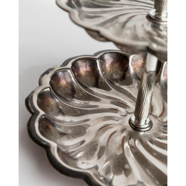 Vintage Silver-Plated Étagère, Italy, 1950s For Sale - Image 5 of 10