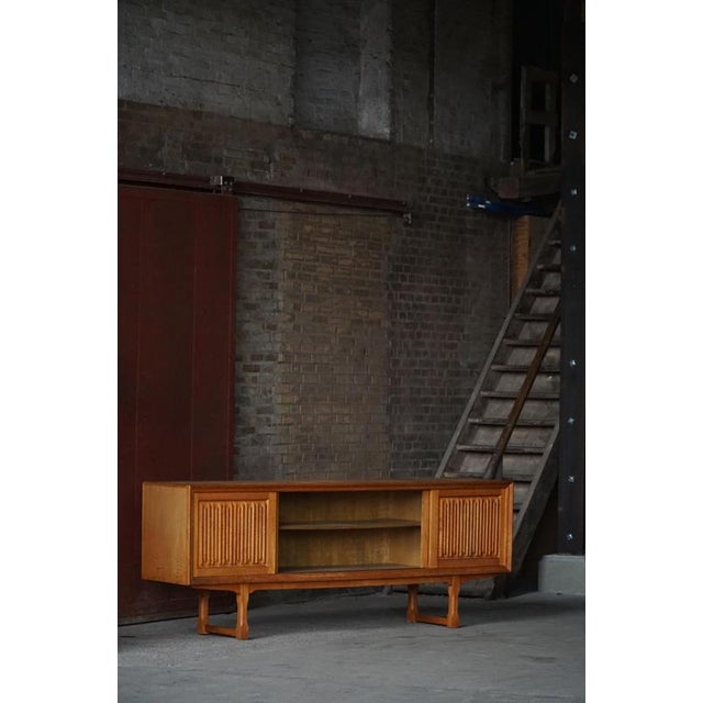 Vintage Low Sideboard in Oak, 1960s For Sale - Image 18 of 18