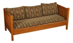 Stickley Mission Collection Oak Spindle Settle