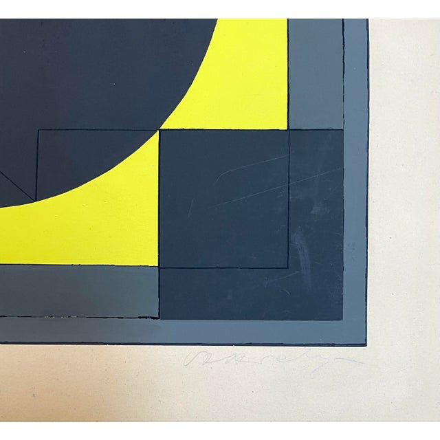 Original color stencil print by Victor Vasarely (1906-1997) titled, “Pamir”. Vasarely is considered the pioneer of the Op...